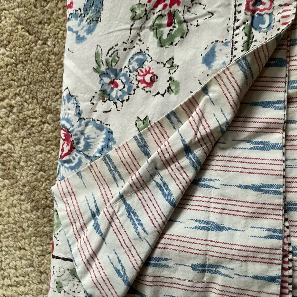 Ralph Lauren LUCIE Pillowcase Sham Blockprint Ikat Cotton Standard 26 x 20